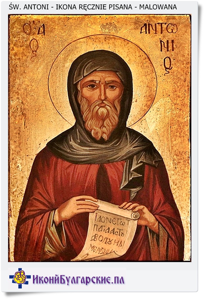�w. Antoni ikona na desce