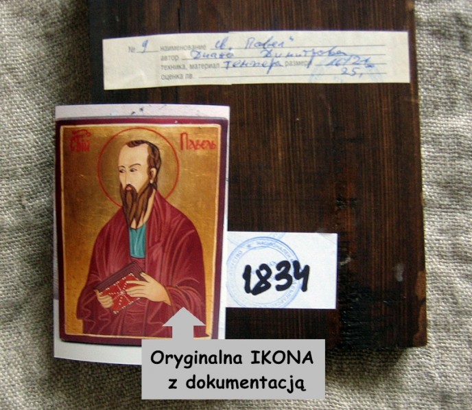 ikona przedstawiajaca wizerunek św. Pawała 
