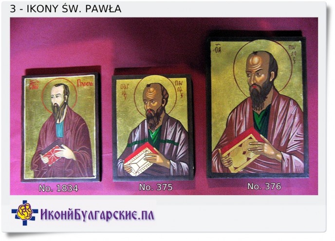 3 Ikony z wizerunkiem św. Pawła 