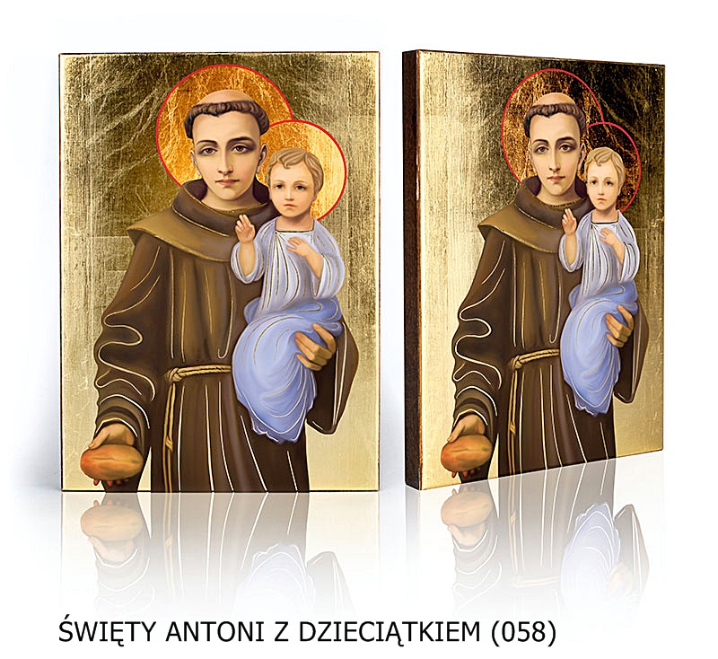 Ikona Święty  Antoni z dzieciątkiem