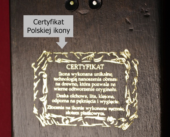 certyfikat ikony polskiej